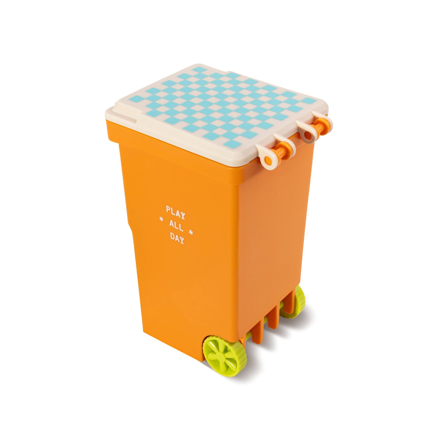 Orange Trash Can