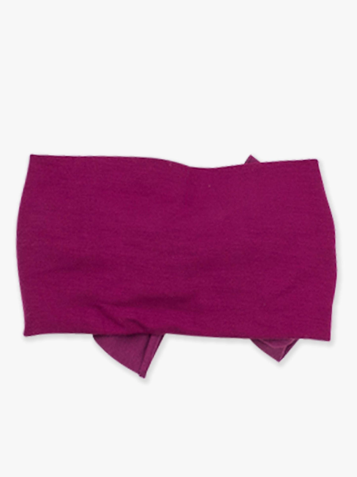 Girls Plum Tart Big Bow Headband: Purple / One Size