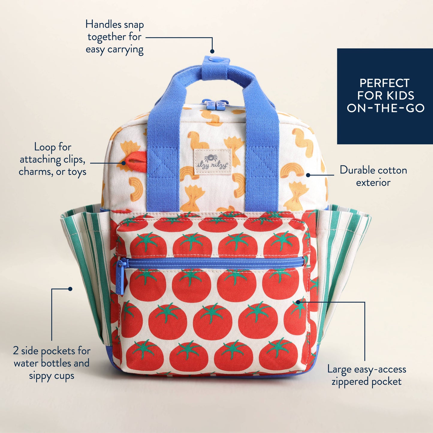 Toddler Backpack: Pasta La Vista