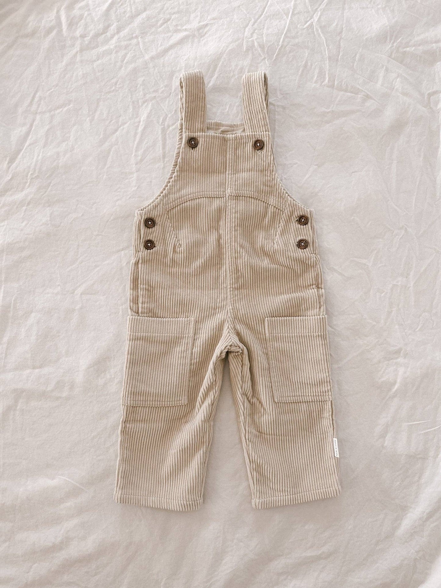 Corduroy Overalls - Oat