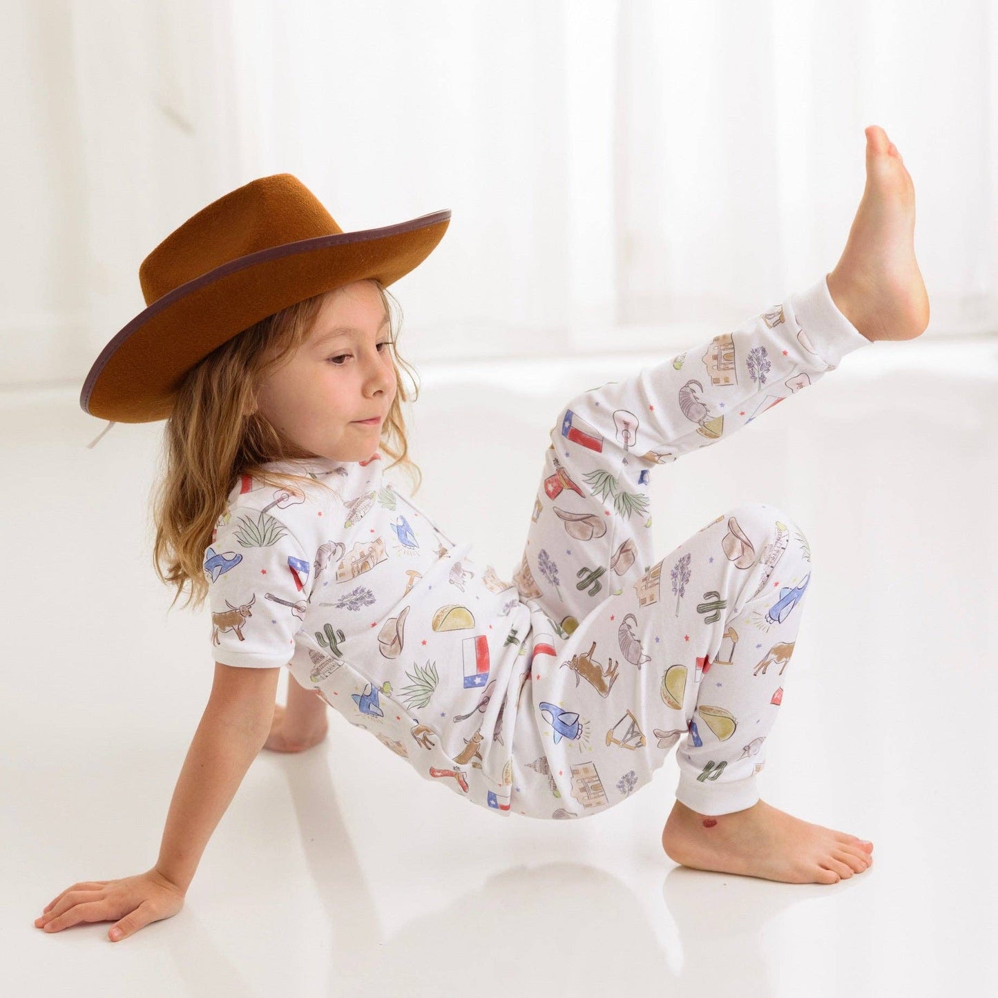 Texas Kids Organic Cotton Pajama Set: 3T