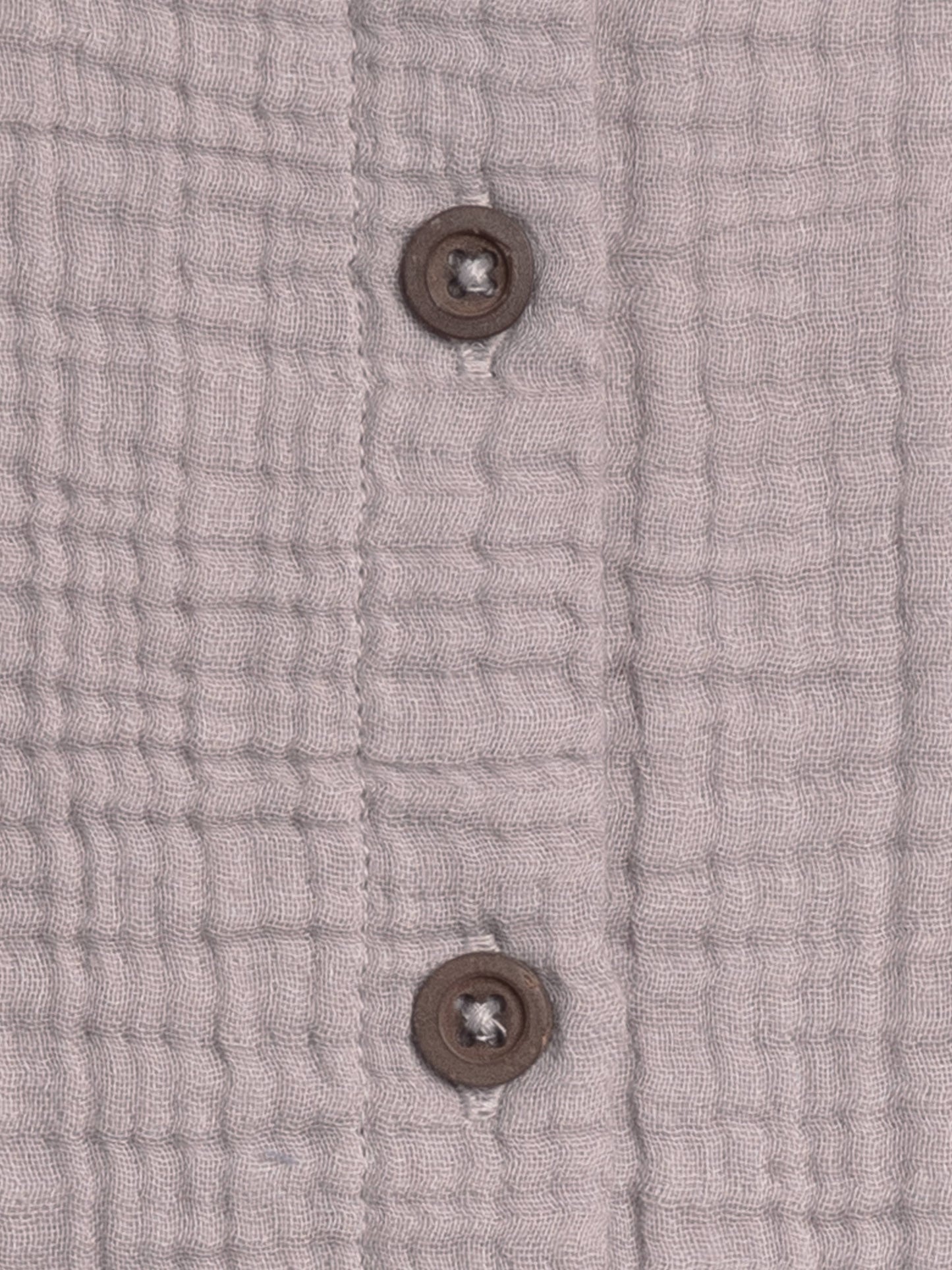 Tessa Muslin Button Front Ruffle Sleeve Top - Lilla: 18-24M