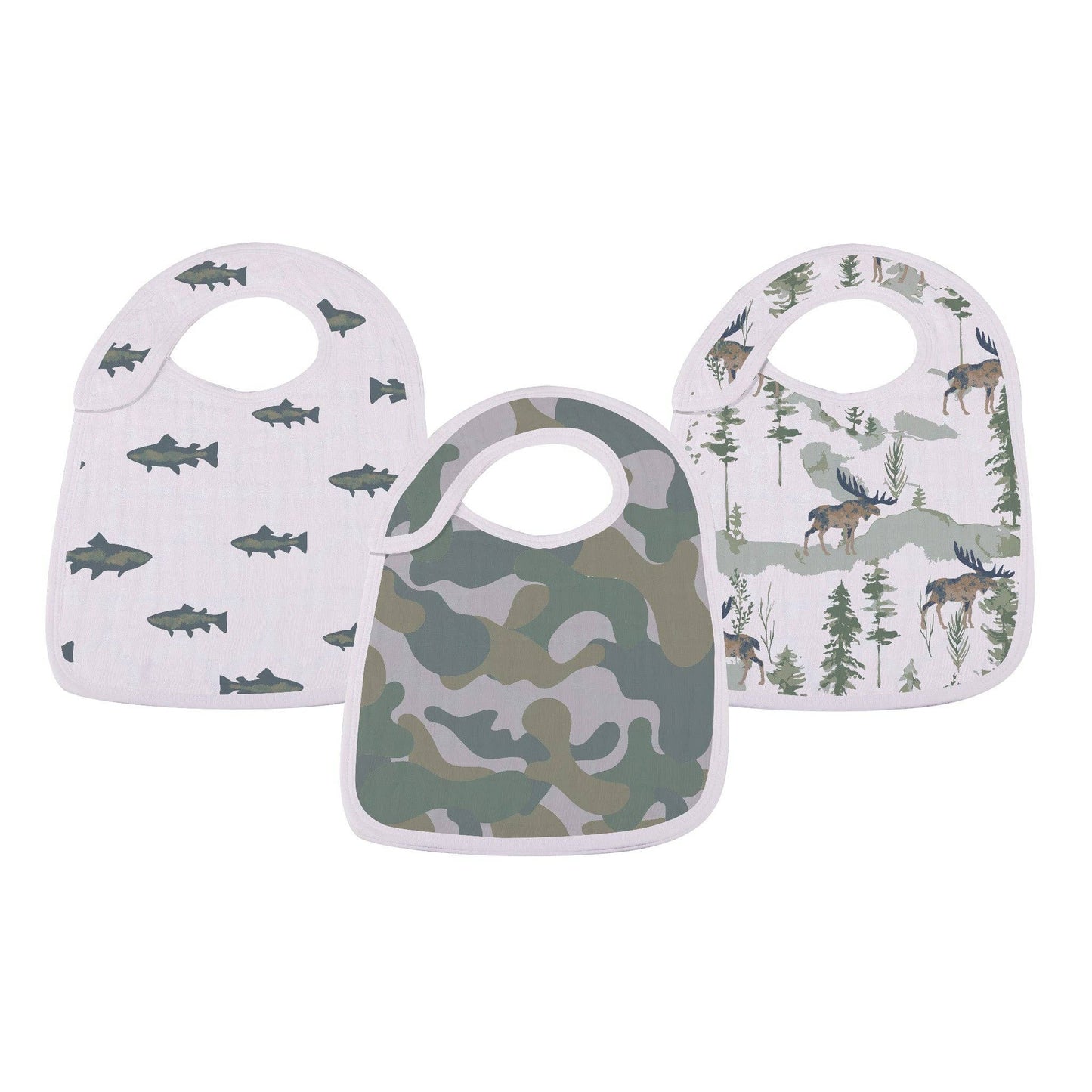 Snap Bibs 3-Pack (Gone Fishing)