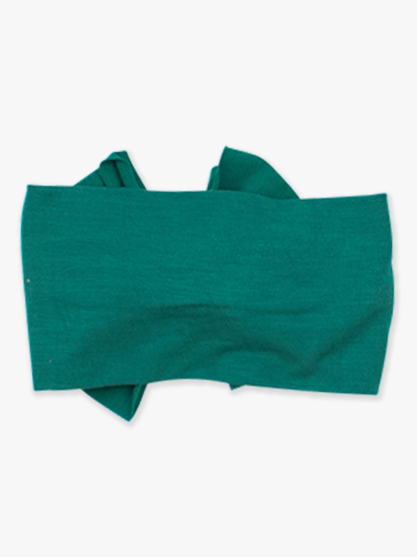 Girls Emerald Green Big Bow Headband: Green / One Size