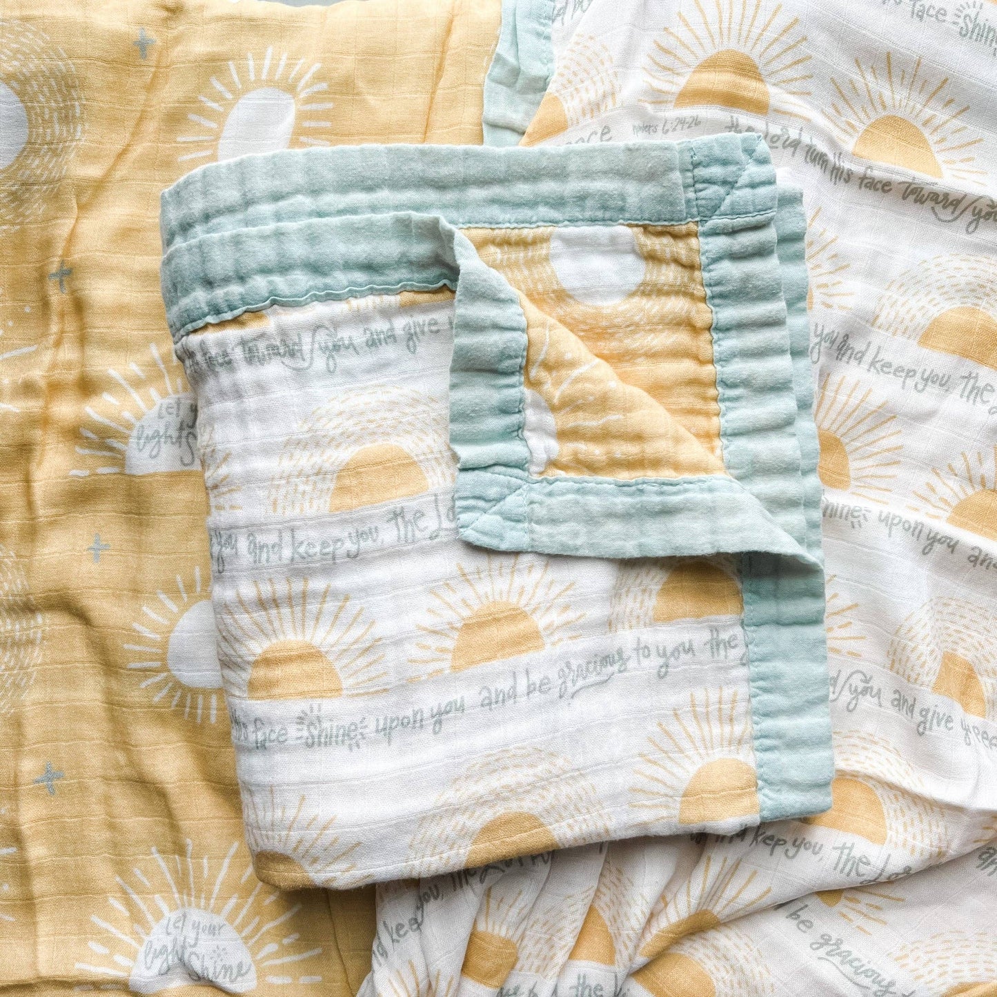 The Blessing Luxury Double Sided Muslin Blanket