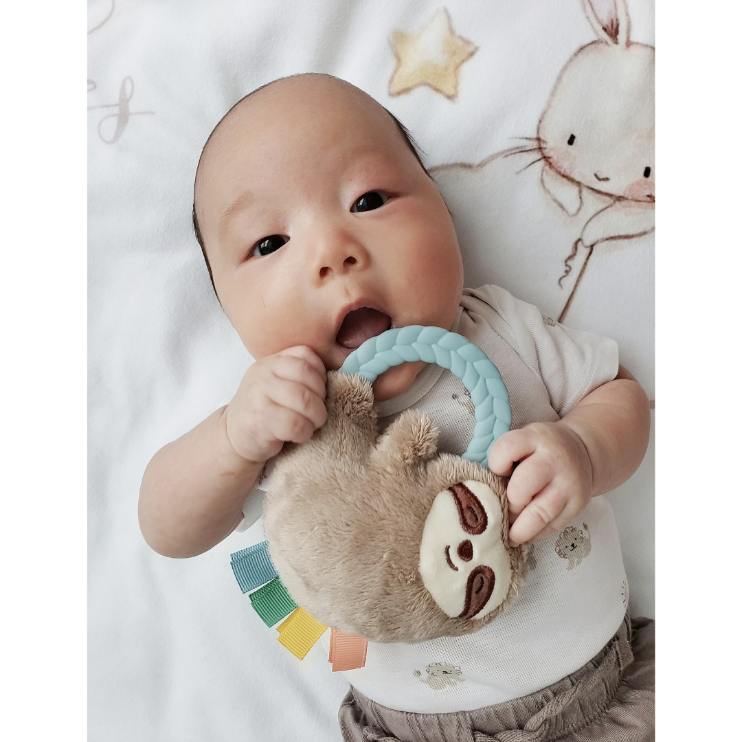 Sloth Plush Rattle Pal with Teether