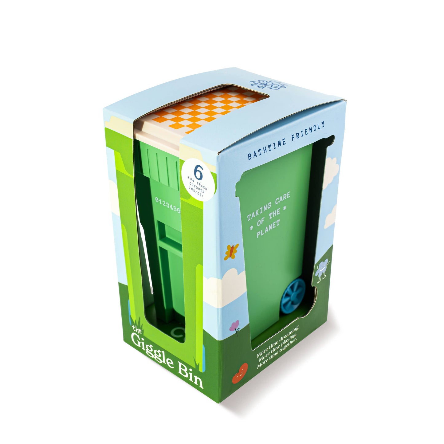 Green Trash Can
