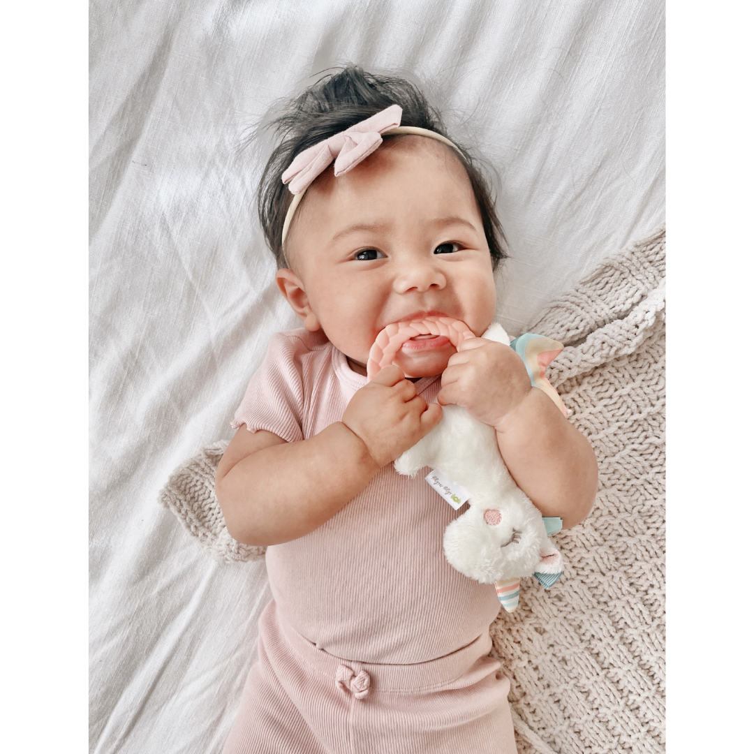 Unicorn Plush Rattle Pal with Teether