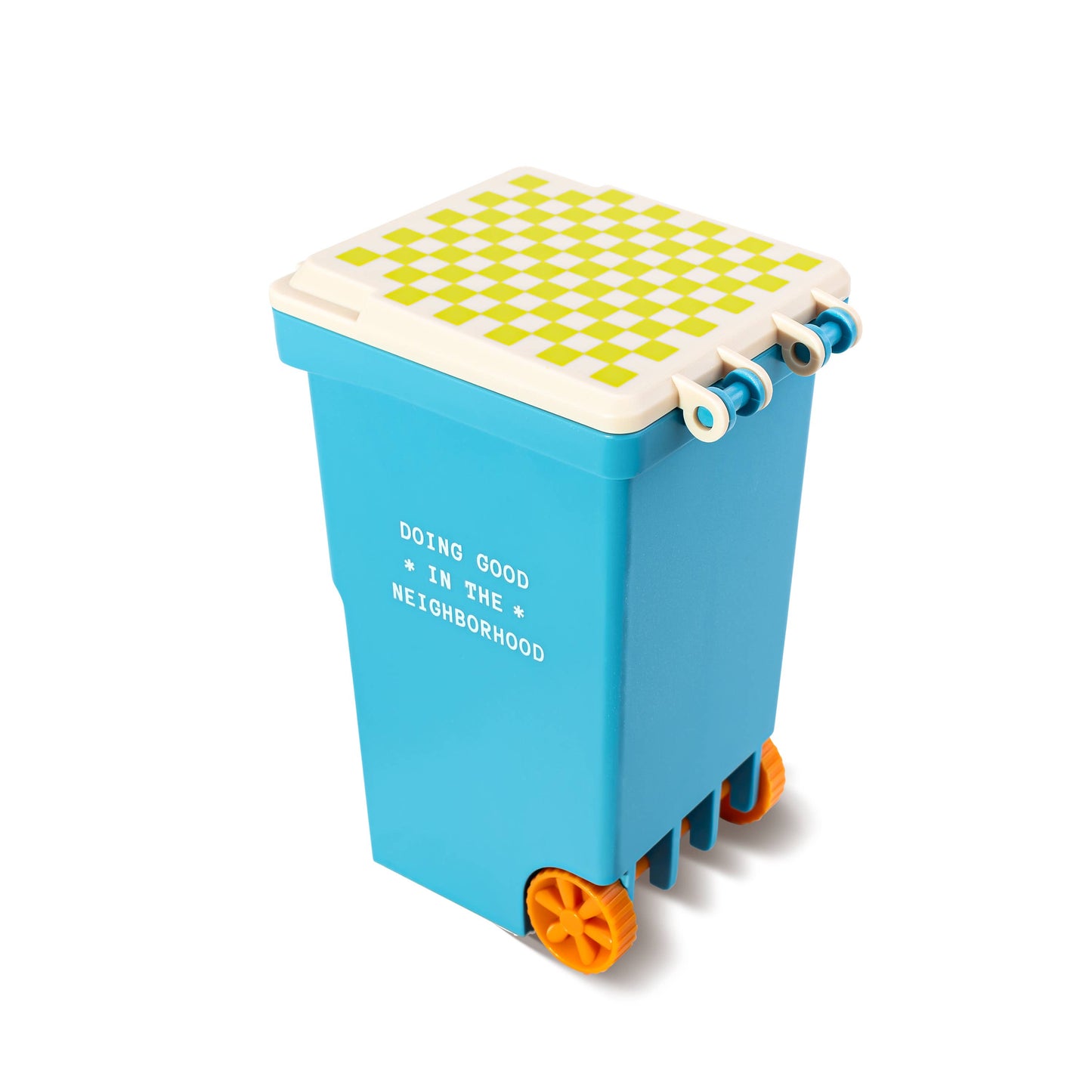 Blue Trash Can