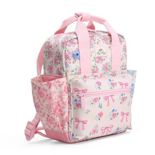 Toddler Backpack: Ribbons + Roses