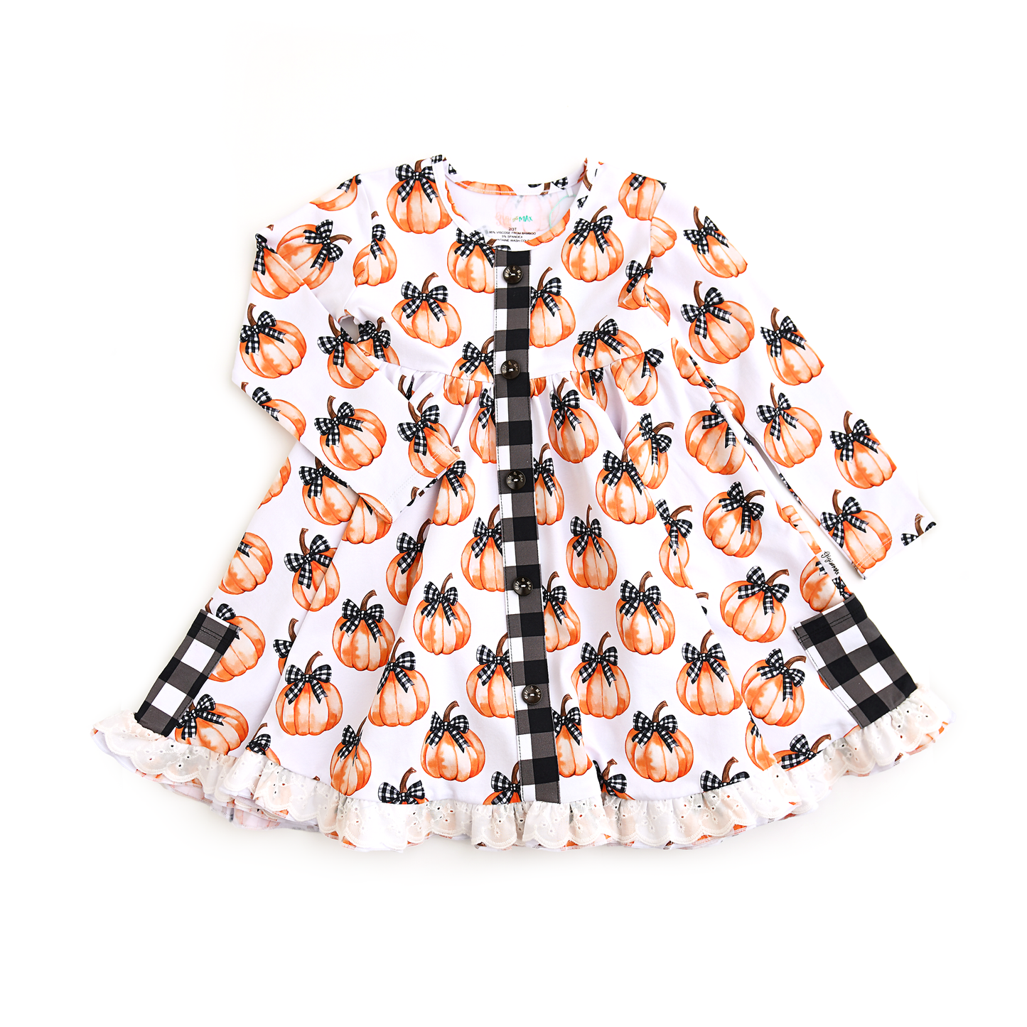 Lilith Pumpkin Button Dress
