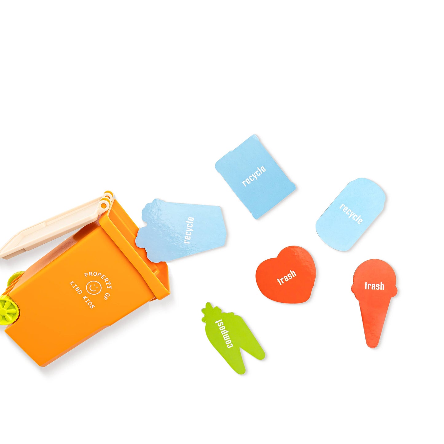 Orange Trash Can