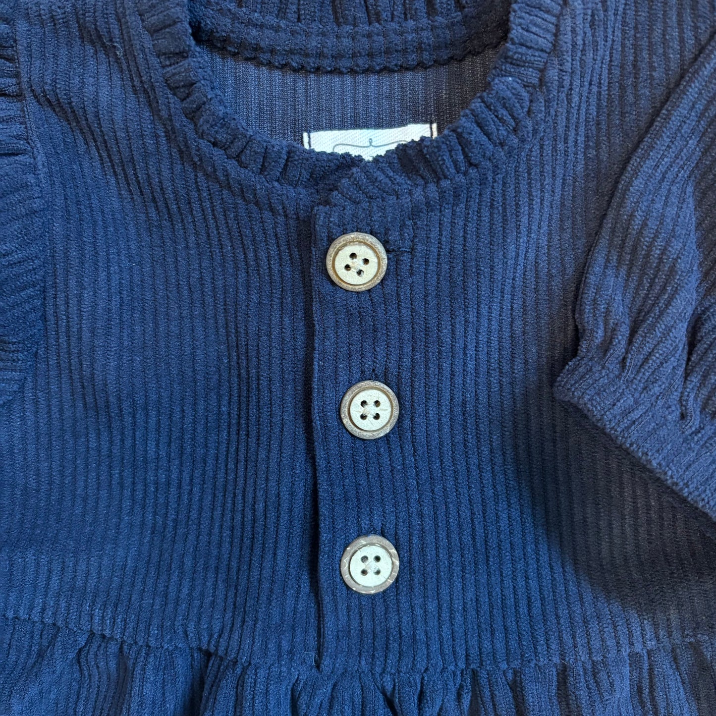 Navy Corduroy Dress