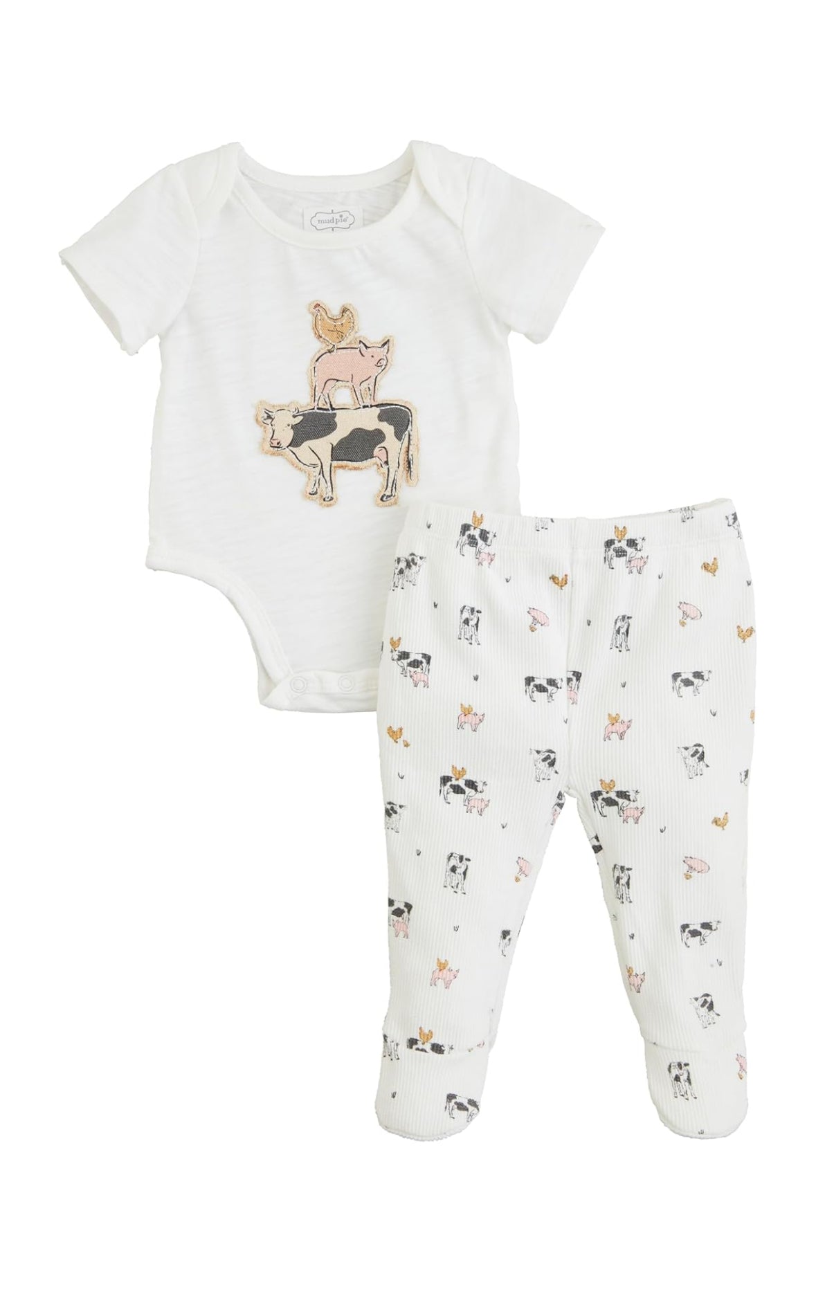 Farm Friends Baby Bodysuit Set