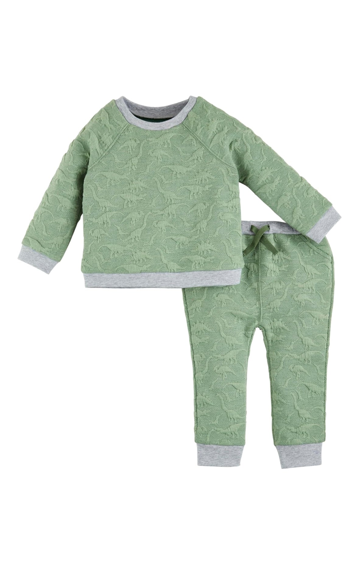 Quilted Dino Baby Outfit