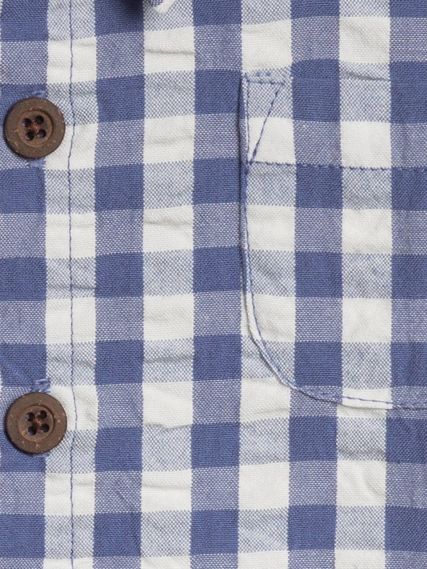 Landon Seersucker Collared Button Down Shirt - Gingham: 12-18M