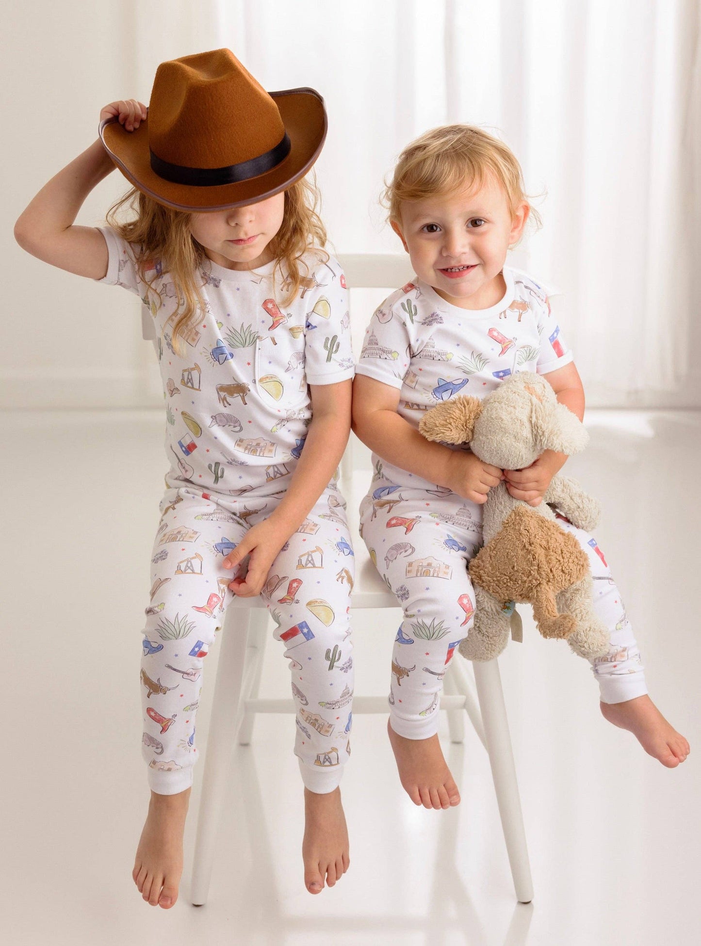 Texas Kids Organic Cotton Pajama Set: 4T