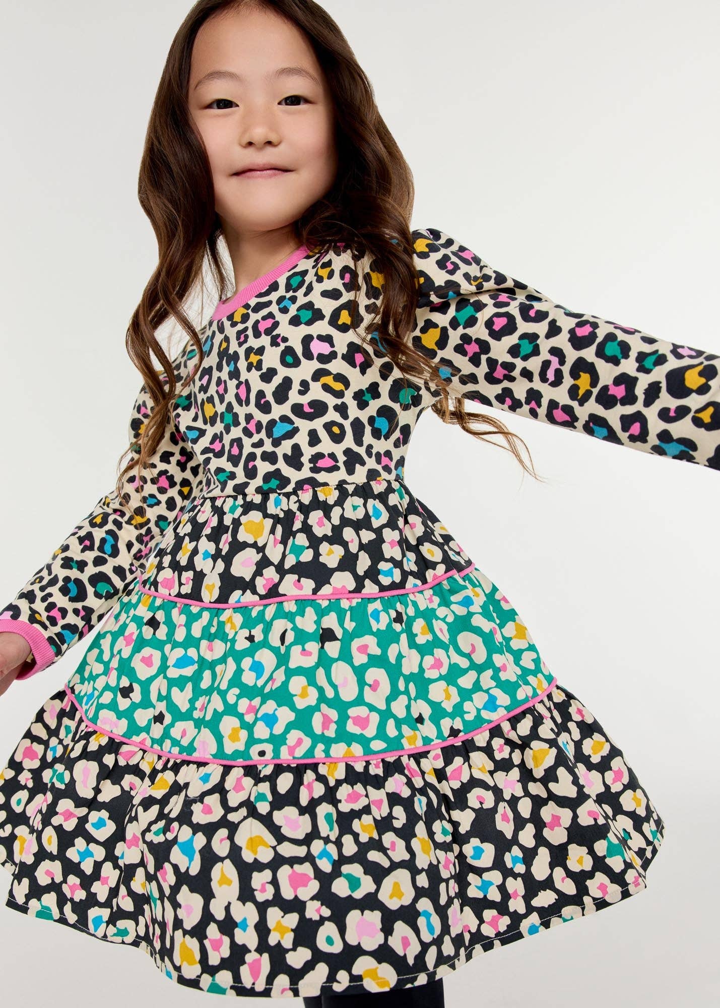 City Kitty Dress: Rainbow Leopard