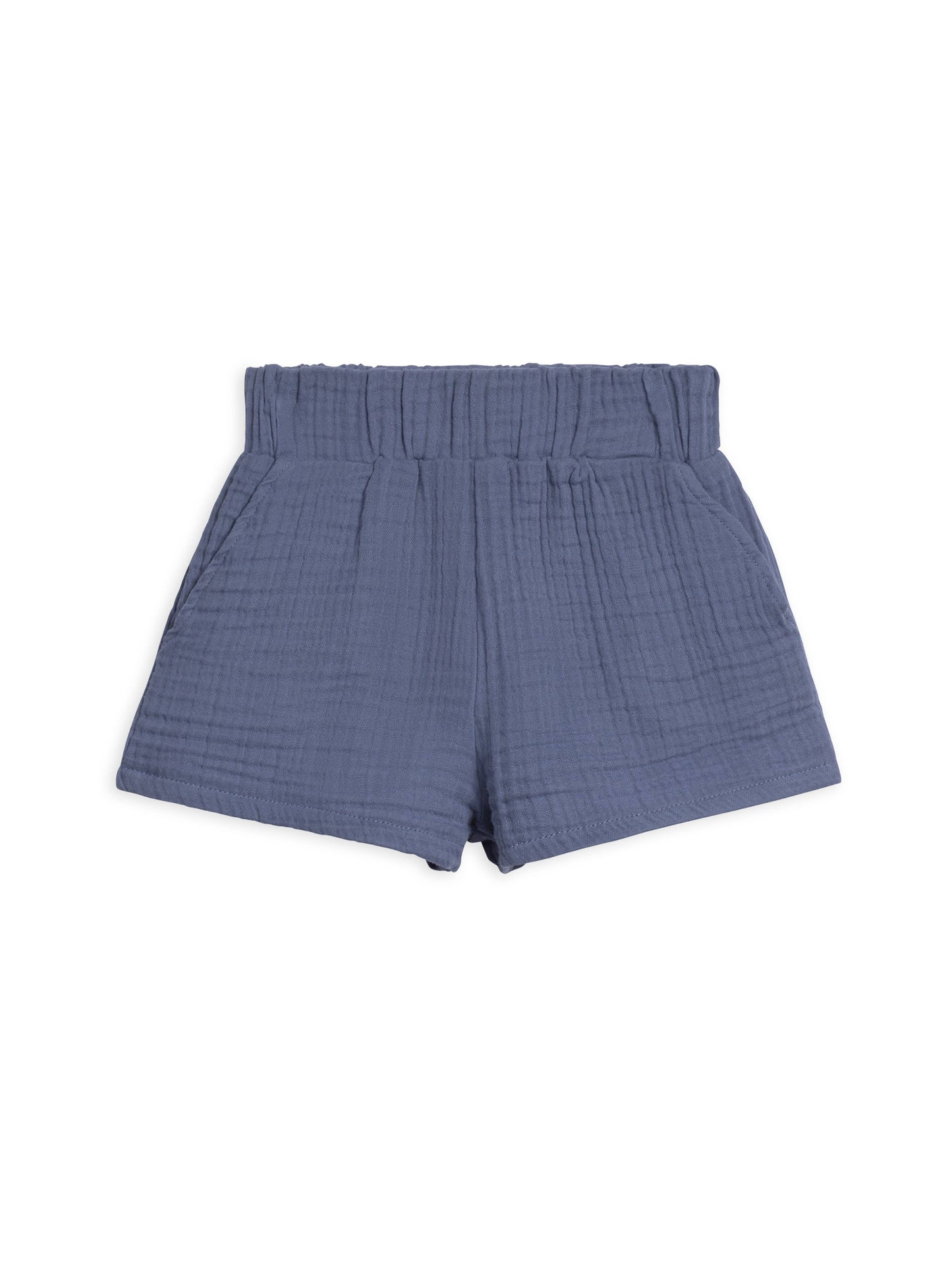 Organic Baby and Kids Jude Muslin Shorts - Marino: 18-24M