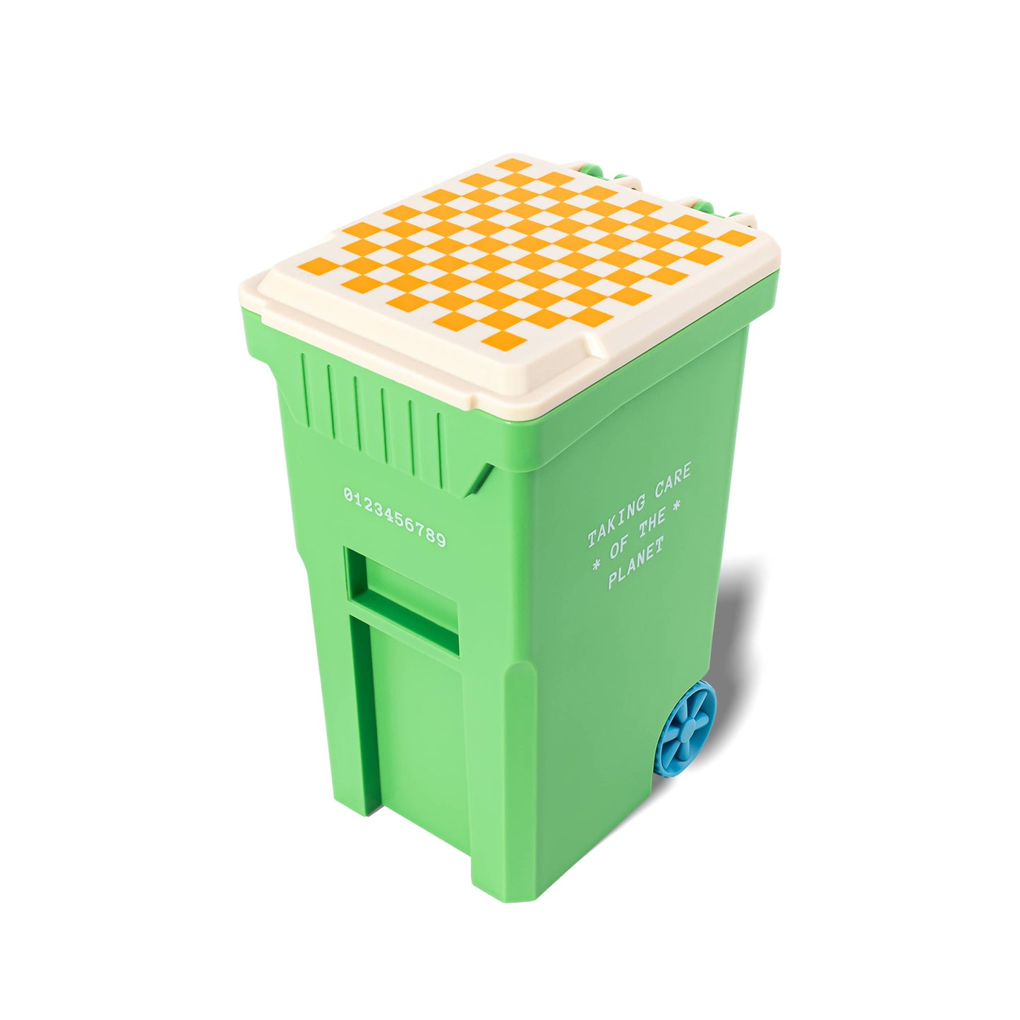 Green Trash Can
