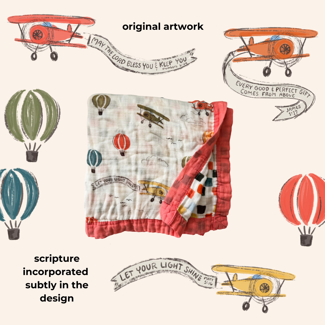 Luxury Double Sided Muslin Blanket