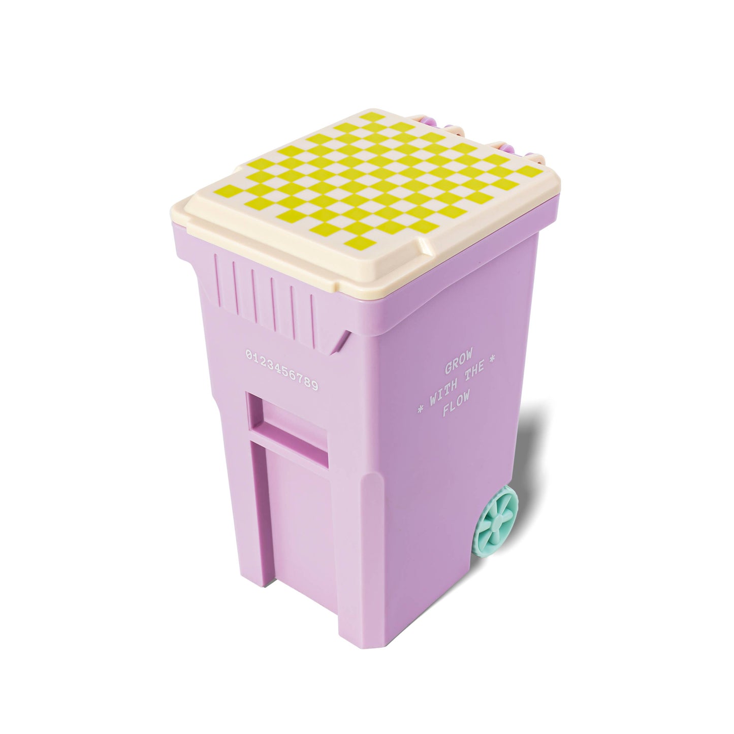 Purple Trash Can