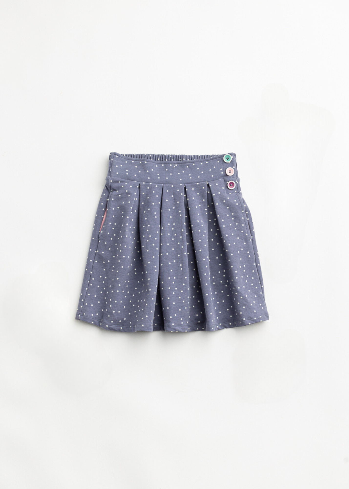 Proper Pleated Skort: Marshmallow Dots