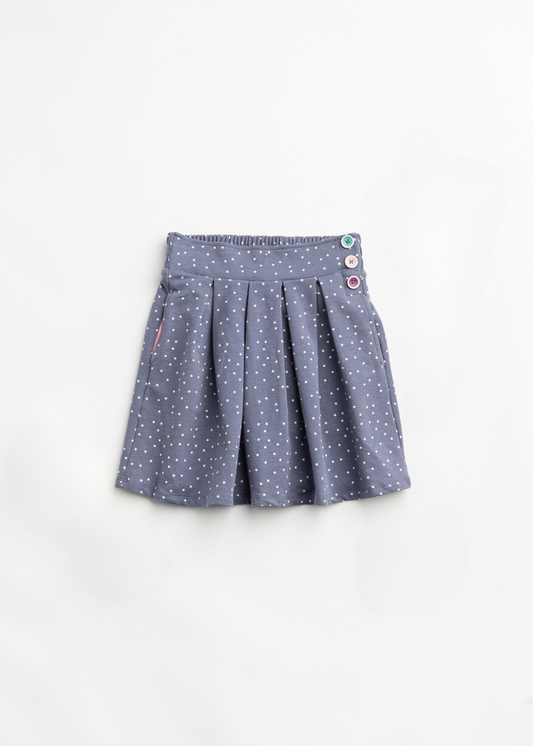 Proper Pleated Skort: Marshmallow Dots