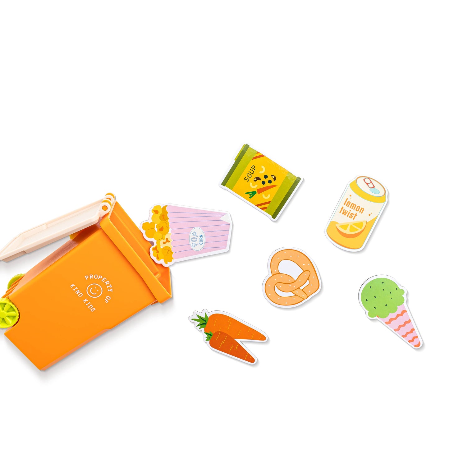 Orange Trash Can