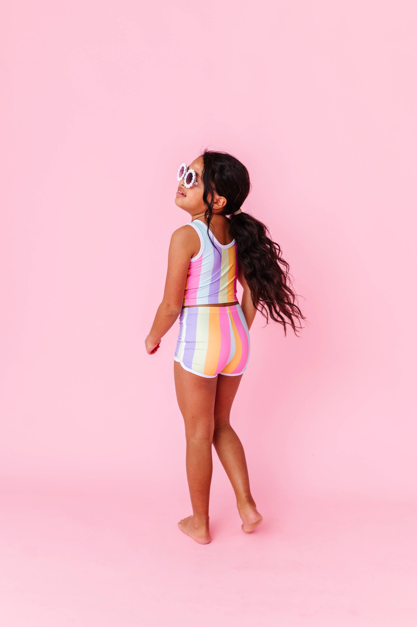 Toddler Girl 2-Piece: Sherbert Stripes