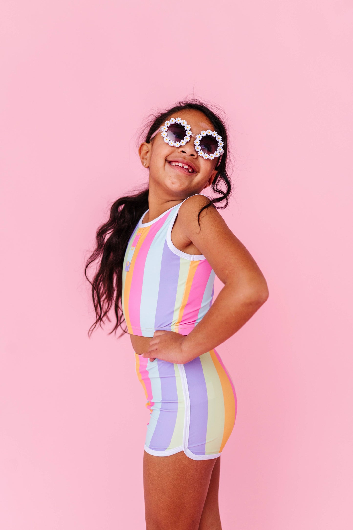 Toddler Girl 2-Piece: Sherbert Stripes