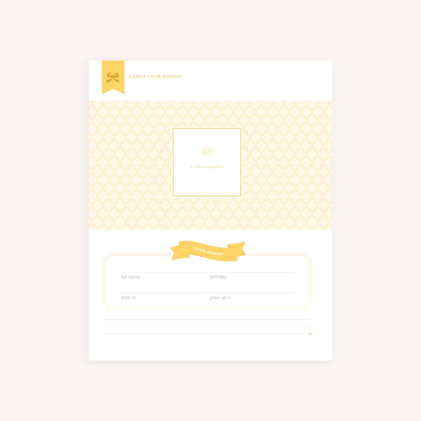 Custom Page Pack for Premium Baby Book - Adoption