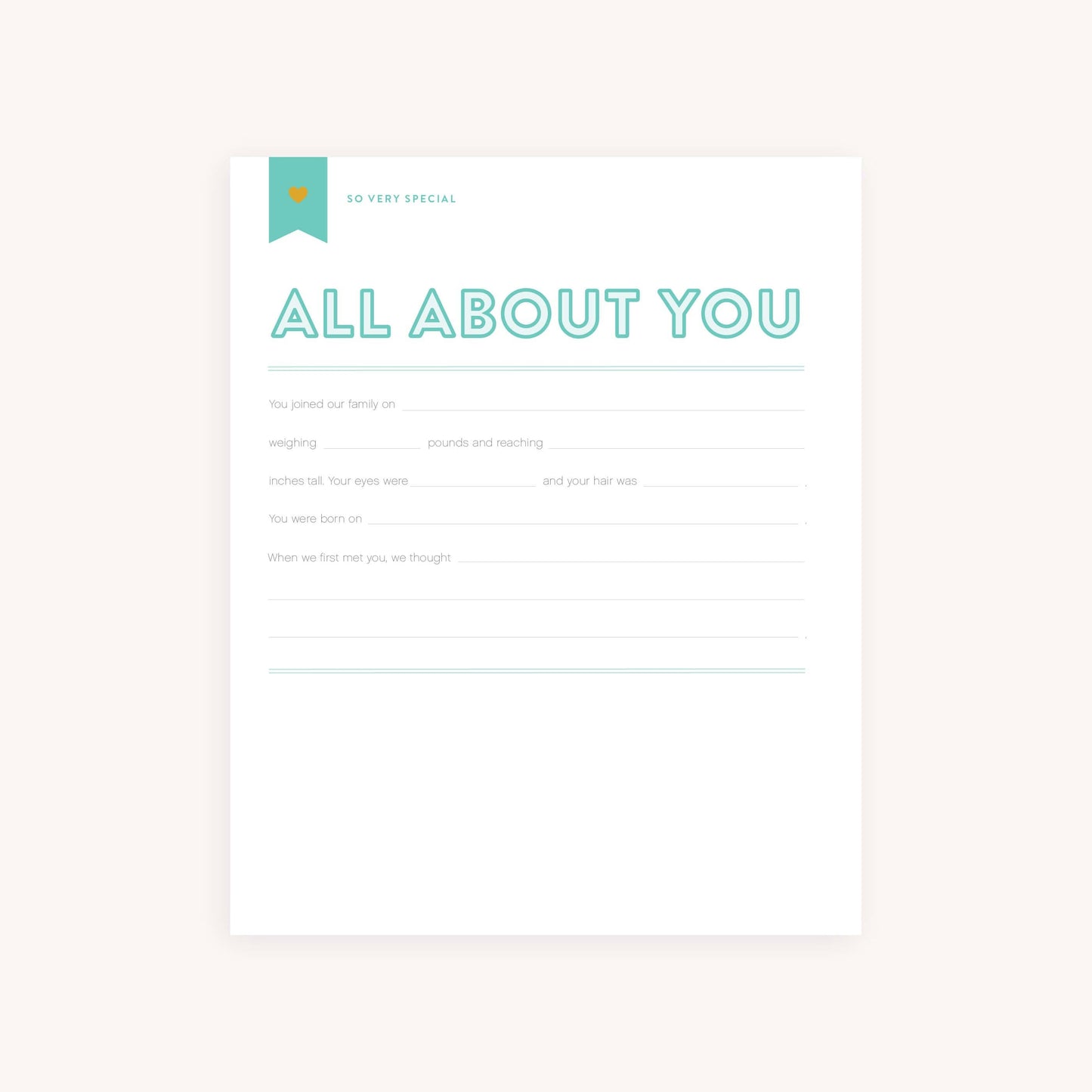 Custom Page Pack for Premium Baby Book - Foster Care
