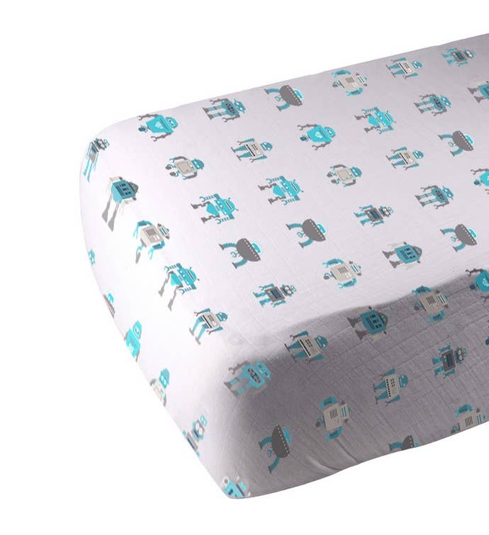 Cotton Muslin Crib Sheet