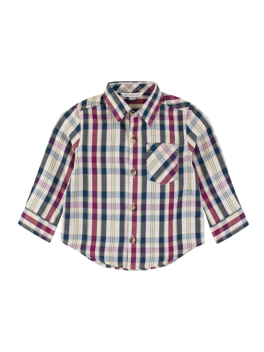 Toddler Boys Rowan Plaid Long Sleeve Button Down Shirt