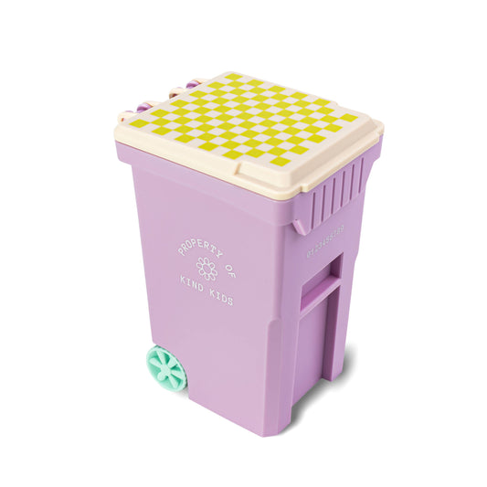 Purple Trash Can