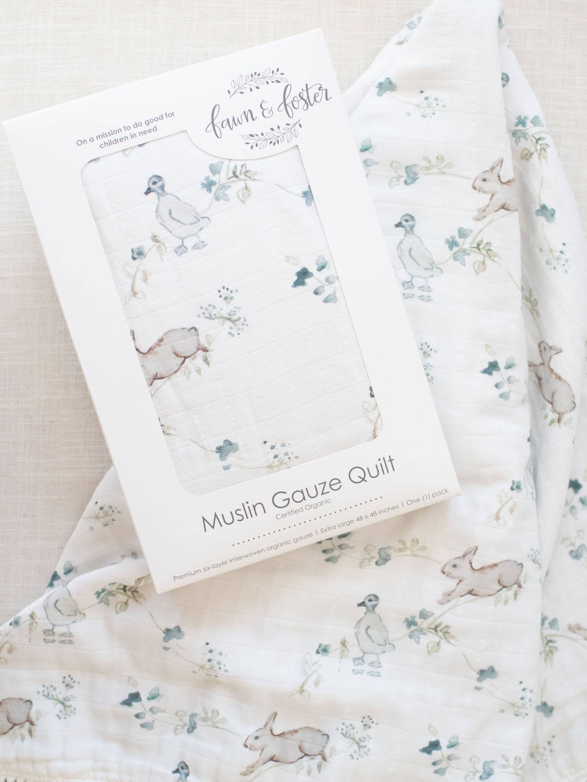Organic Muslin Gauze Quilt Baby Blanket | Ivy Hollow