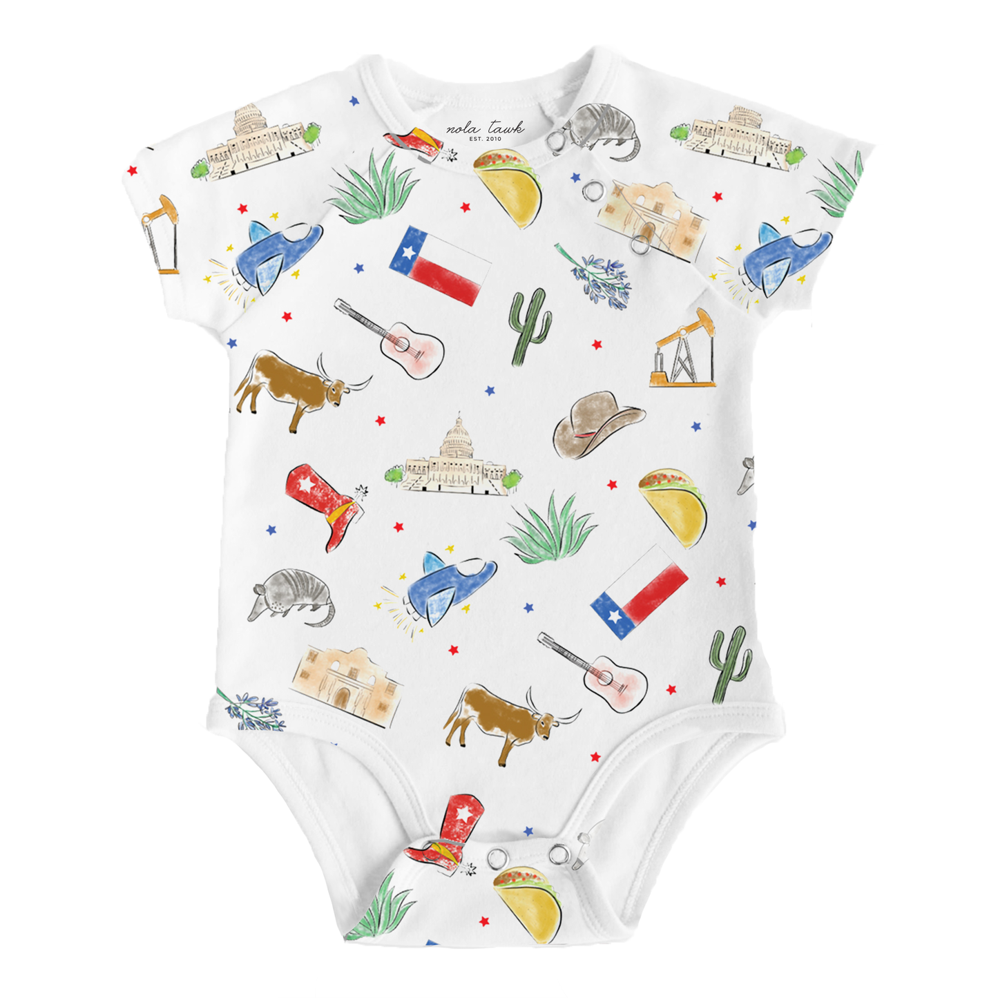 Texas Kids Organic Cotton Onesie: 6/12 months