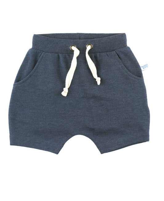 Toddler Boys Heather Navy Jogger Shorts