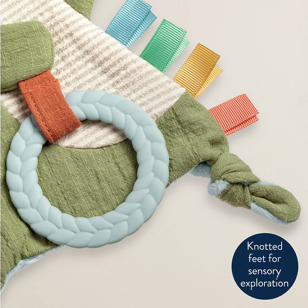 Bitzy Crinkle™ Sensory Toy with Teether: Dino