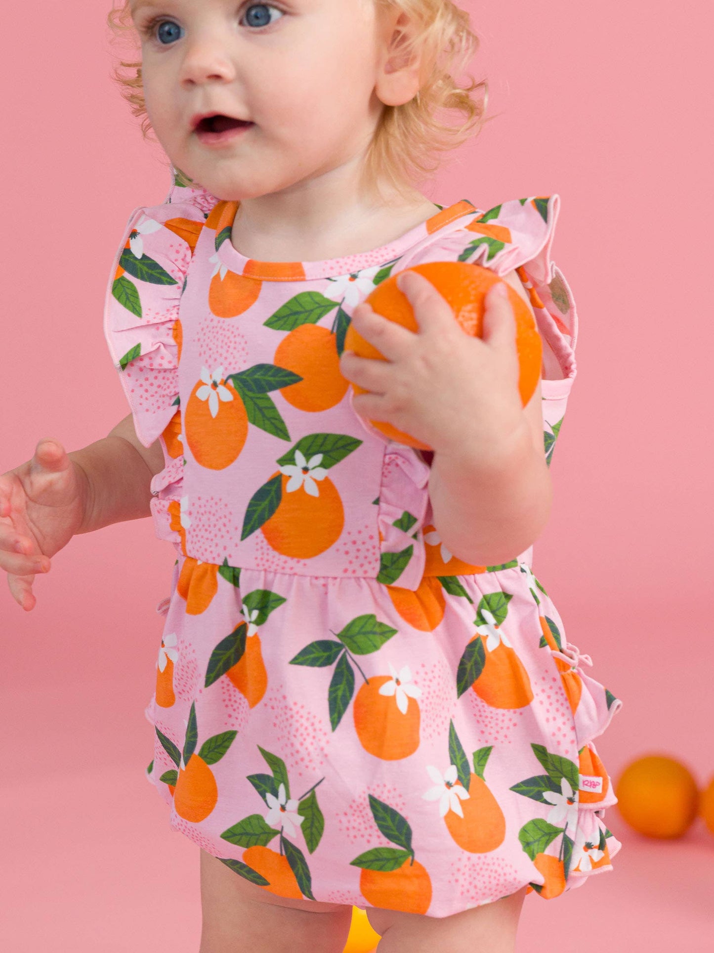 Orange You The Sweetest Tank Waterfall Romper