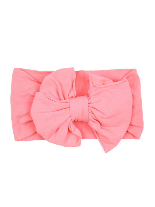 Girls Bubblegum Pink Big Bow Headband: Pink / One Size