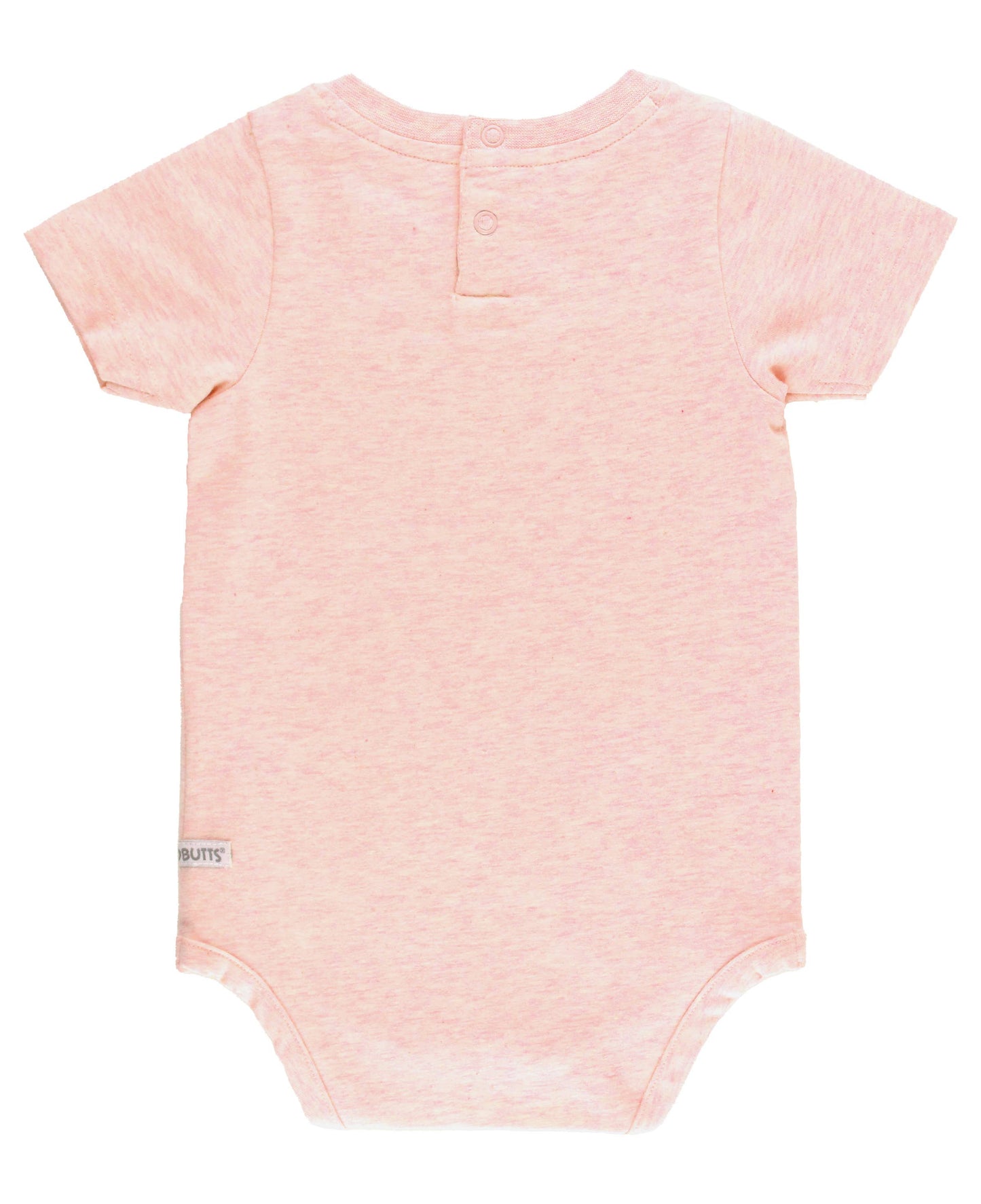 Baby Boys Pale Pink Short Sleeve Pocket Bodysuit