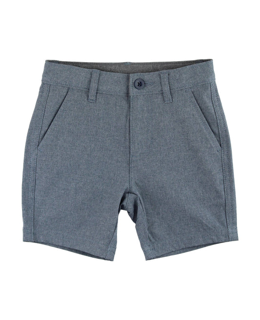 Boys Heather Navy Hybrid Shorts
