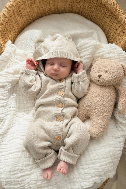 Bear Cub Jumpsuit - Natural