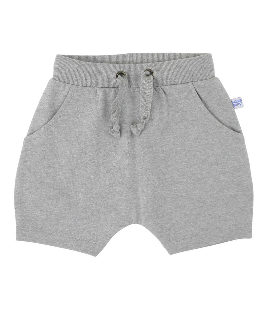 Baby Boys Heather Gray Jogger Shorts