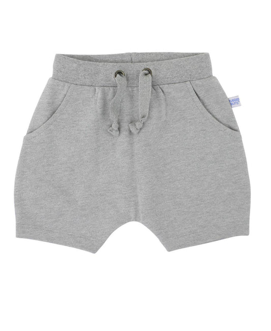 Baby Boys Heather Gray Jogger Shorts