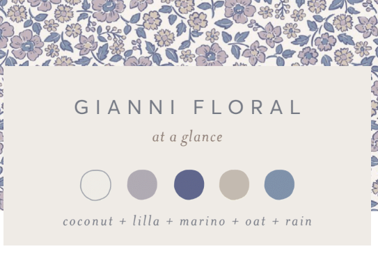 Baby & Kids Muslin Bow Clip - Gianni Floral / Marino