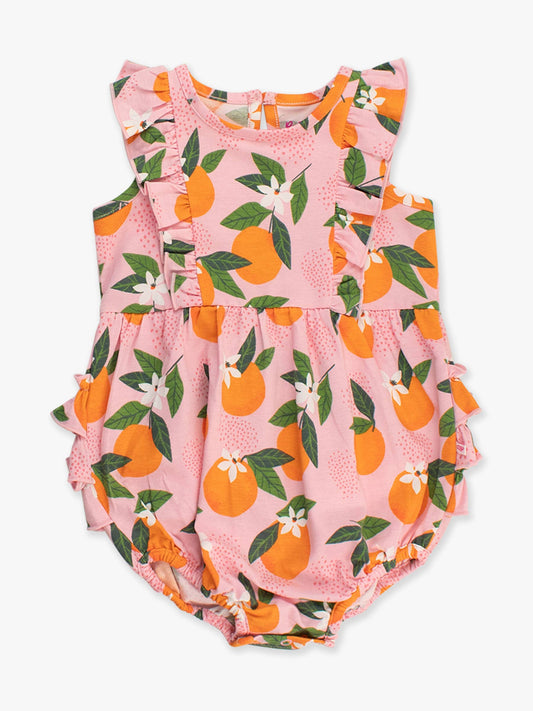 Orange You The Sweetest Tank Waterfall Romper