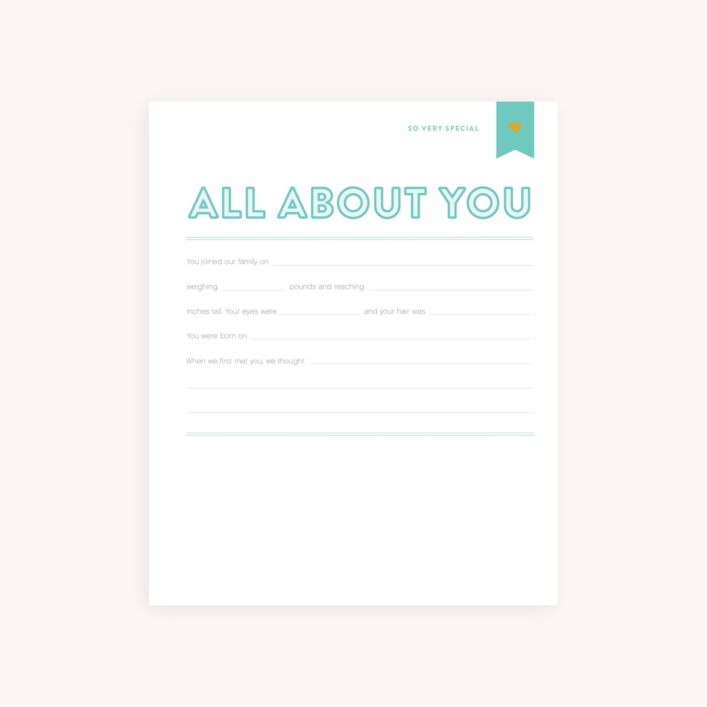 Custom Page Pack for Premium Baby Book - Adoption